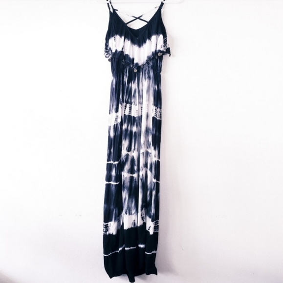 American Eagle Maxi Dress Tie Dye Size Medium - Picture 2 of 6